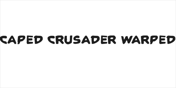 Caped Crusader Warped Logo