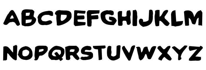 Caped Crusader Warped Font LOWERCASE