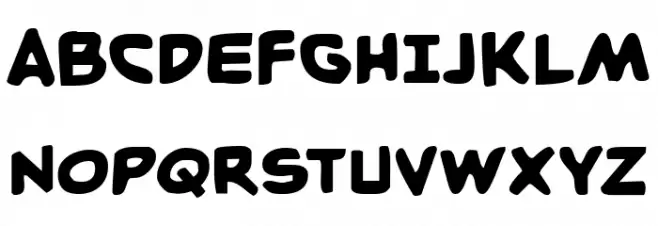 Caped Crusader Font UPPERCASE