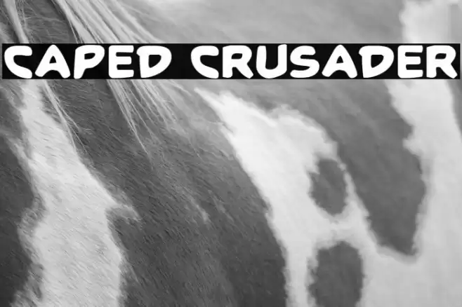 Caped Crusader Schriftart examples