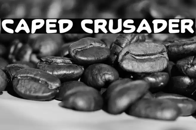 Caped Crusader Schriftart examples