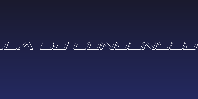 Capella 3D Condensed Italic Social Header