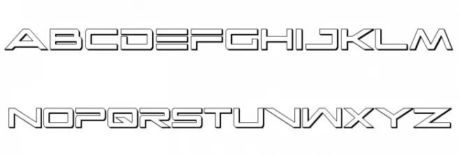 Capella 3D Condensed Schriftart Groß