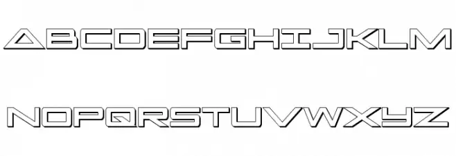 Capella 3D Condensed Caratteri MINUSCOLO