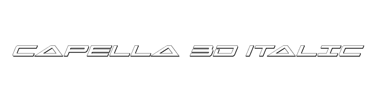 Capella 3D Italic  नि: शुल्क फ़ॉन्ट्स डाउनलोड