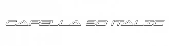 Capella 3D Italic  les polices de caractères gratuit tlcharger