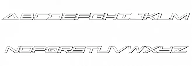Capella 3D Italic Caratteri MINUSCOLO