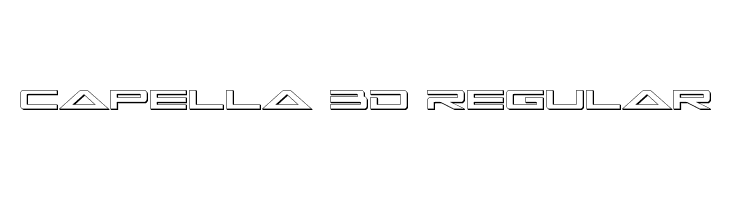 Capella 3D Regular Fonte