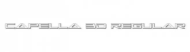Capella 3D Regular  les polices de caractères gratuit tlcharger