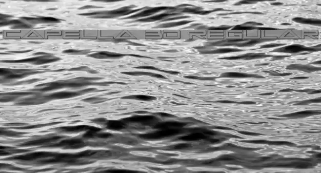 Capella 3D Regular Font examples