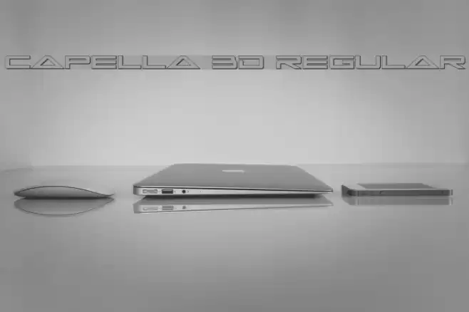 Capella 3D Regular Font examples