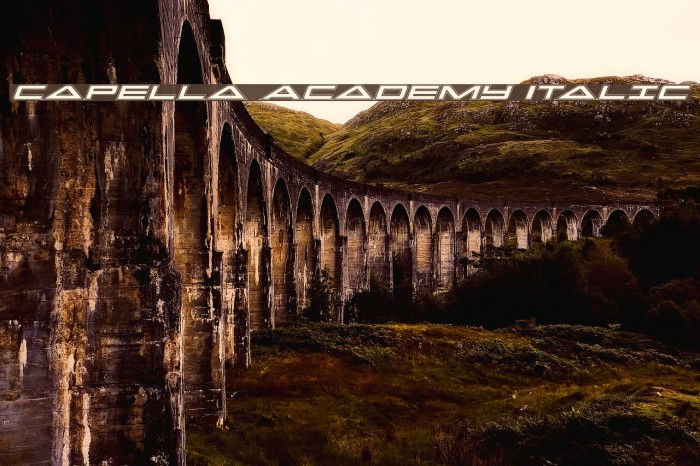 Capella Academy Italic Example 2