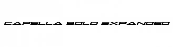 Capella Bold Expanded  フリーフォントのダウンロード