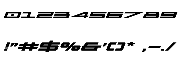 Capella Bold Expanded Font OTHER CHARS