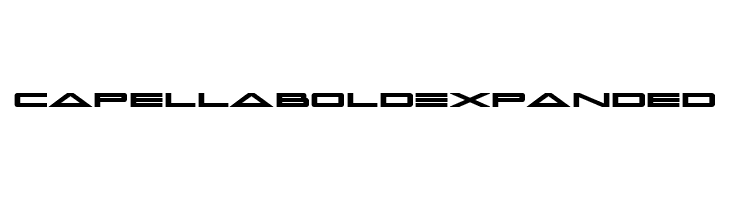 Capella Bold Expanded  免费字体下载
