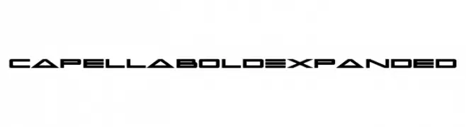 Capella Bold Expanded  नि: शुल्क फ़ॉन्ट्स डाउनलोड