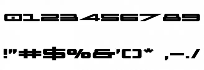 Capella Bold Expanded Font OTHER CHARS