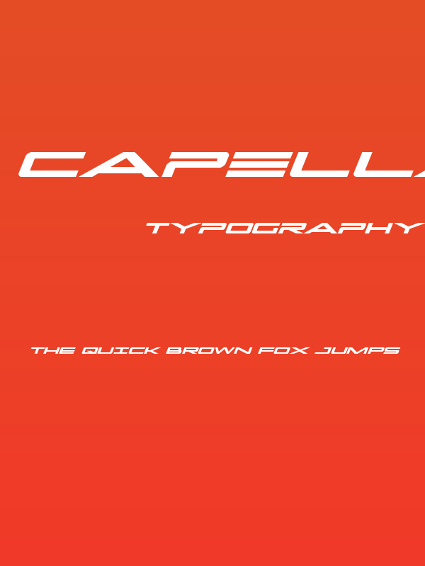 Capella Bold Expanded Poster