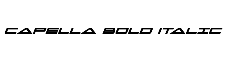 Capella Bold Italic Font