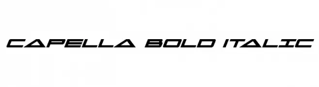 Capella Bold Italic  フリーフォントのダウンロード