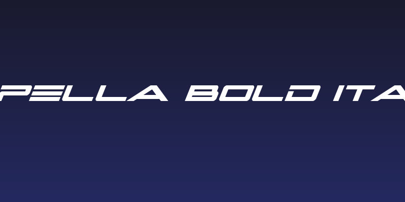Capella Bold Italic Social Header