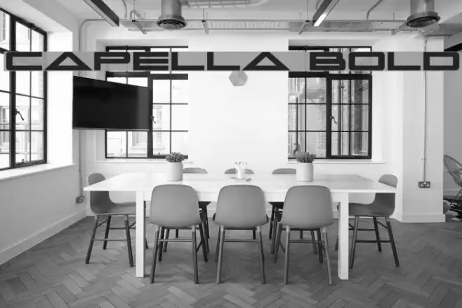 Capella Bold Font examples