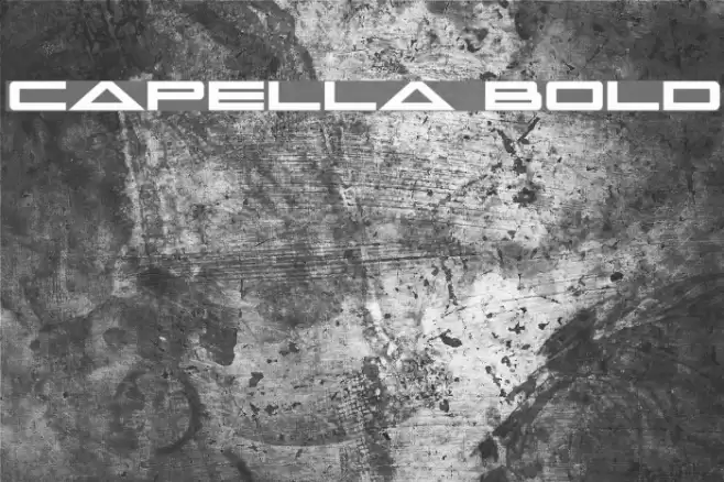 Capella Bold Font examples