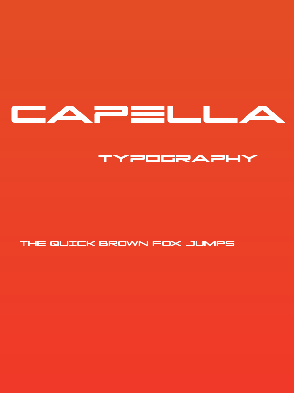 Capella Bold Poster