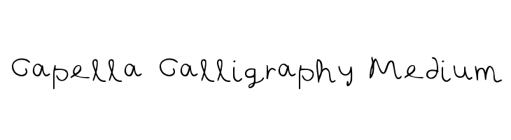 Capella Calligraphy Medium  नि: शुल्क फ़ॉन्ट्स डाउनलोड