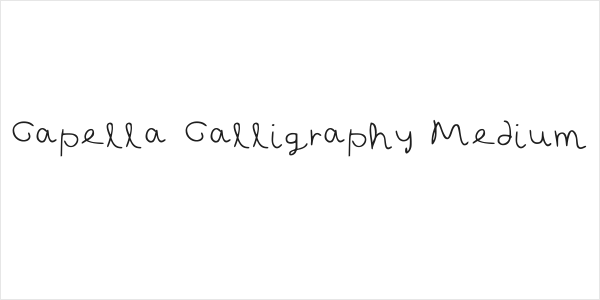 Capella Calligraphy Medium Logo