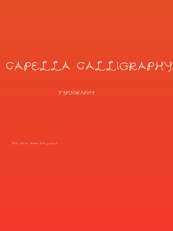 Capella Calligraphy Medium Poster