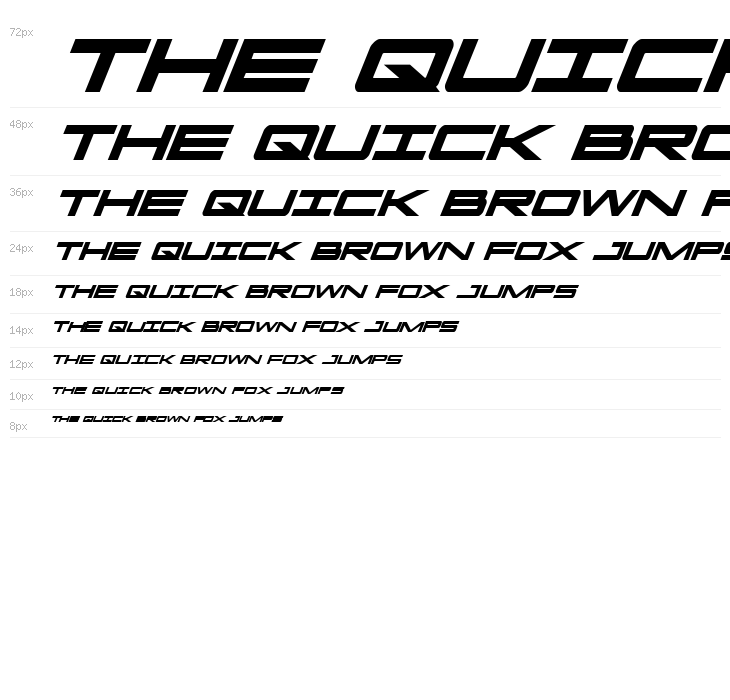 Capella Condensed Bold Italic Waterfall