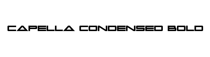 Capella Condensed Bold  font caratteri gratis