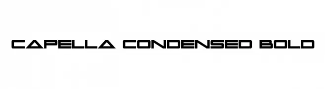 Capella Condensed Bold  免费字体下载