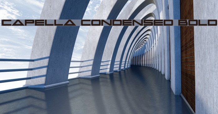 Capella Condensed Bold Font examples
