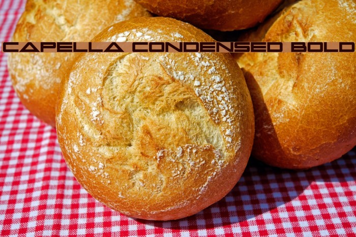 Capella Condensed Bold Font examples