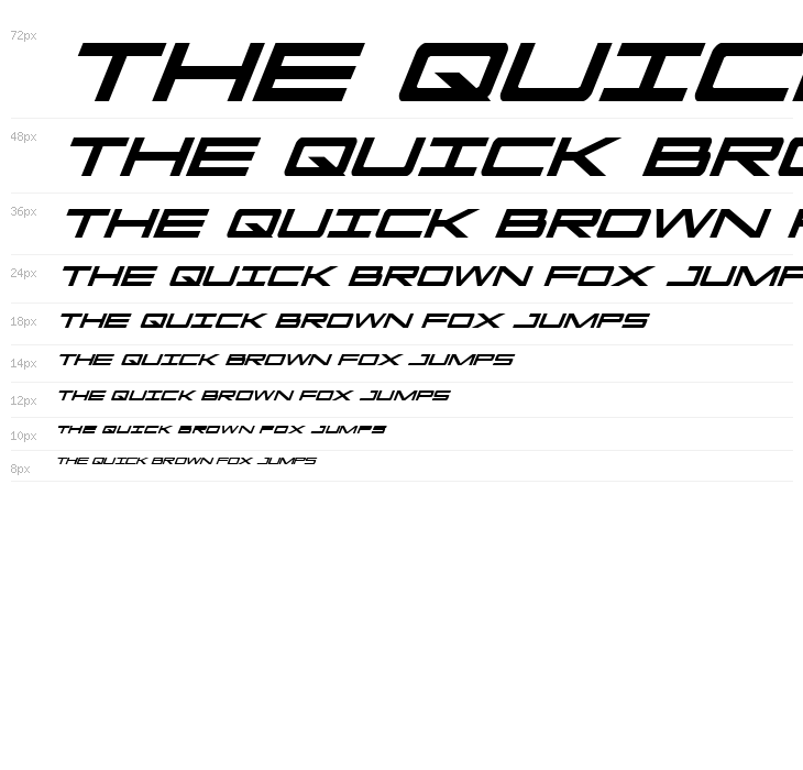 Capella Condensed Italic Waterfall