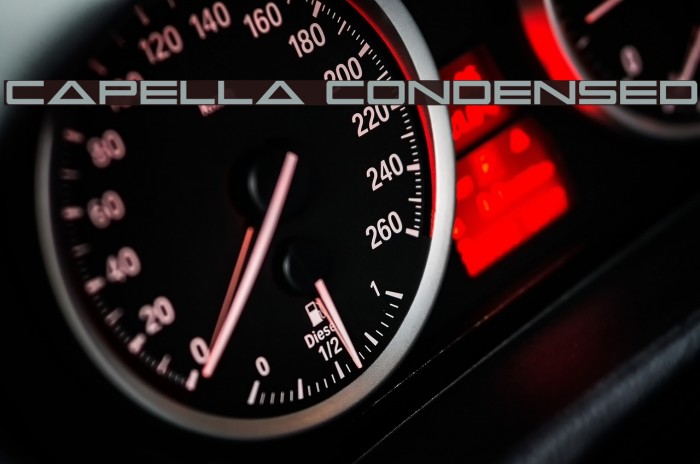 Capella Condensed Font examples