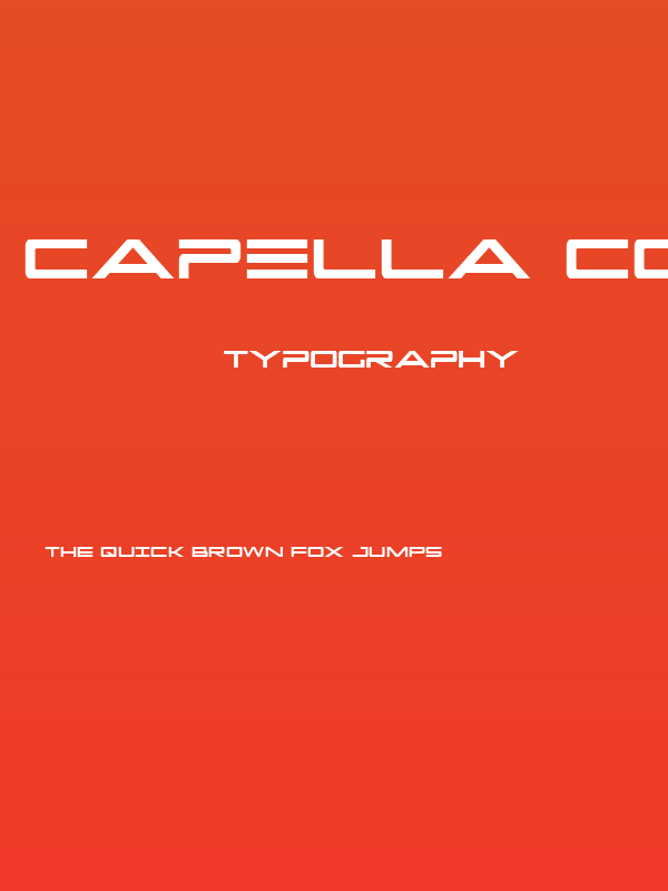 Capella Condensed Poster