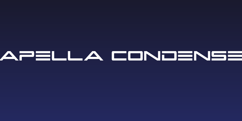 Capella Condensed Social Header