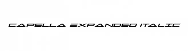 Capella Expanded Italic  les polices de caractères gratuit tlcharger