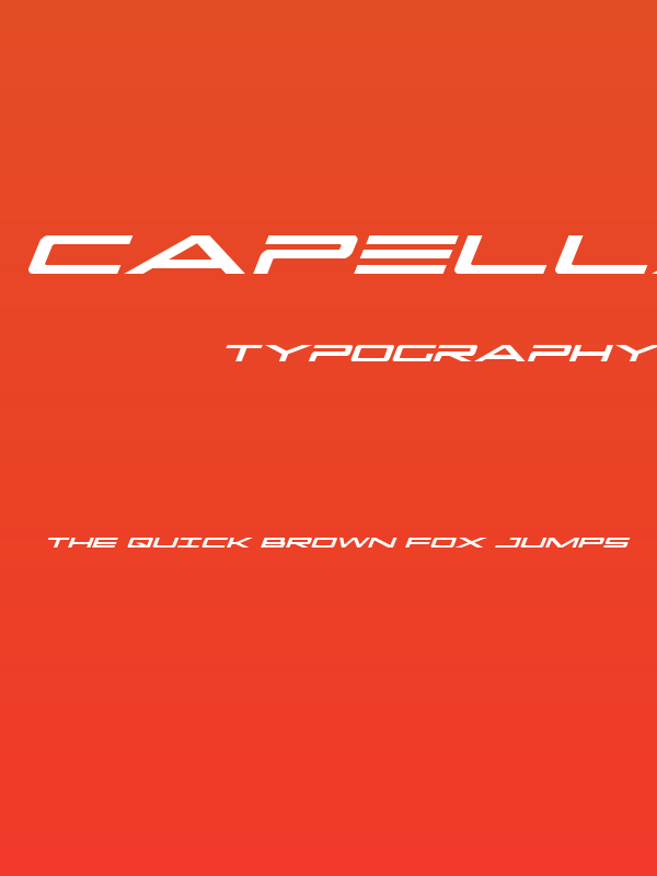 Capella Expanded Italic Poster