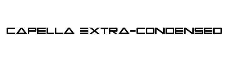 Capella Extra-condensed  免费字体下载
