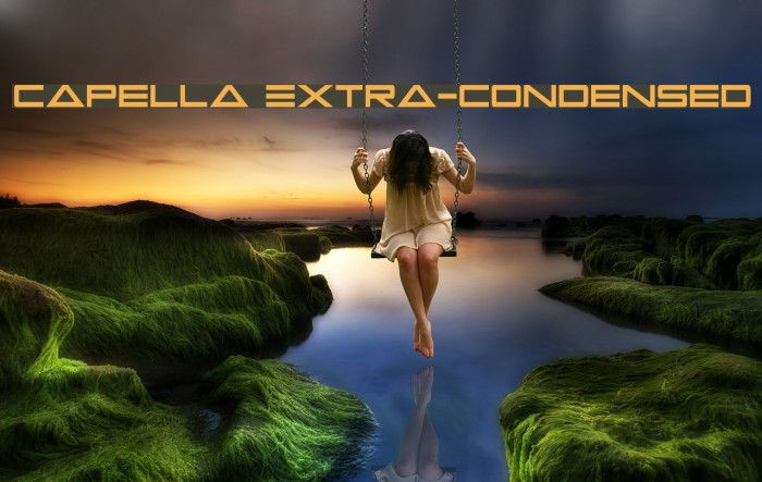 Capella Extra-condensed Font examples