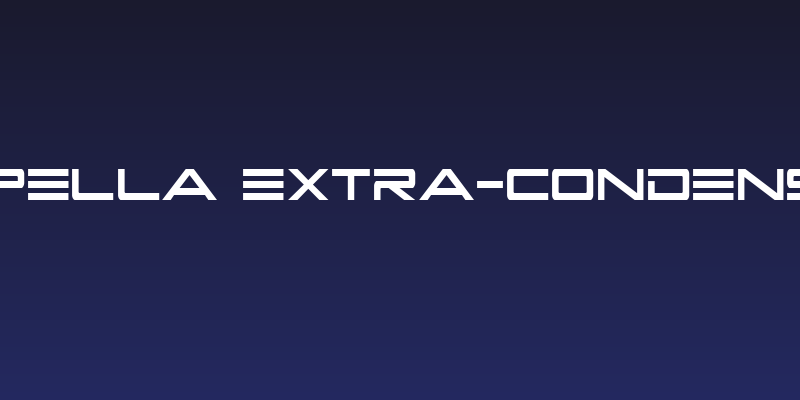 Capella Extra-condensed Social Header
