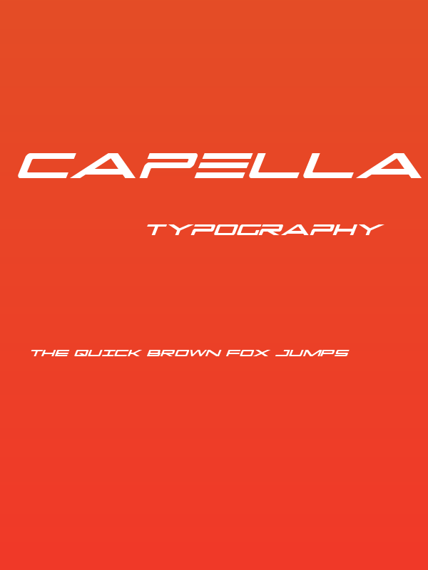 Capella Italic Poster