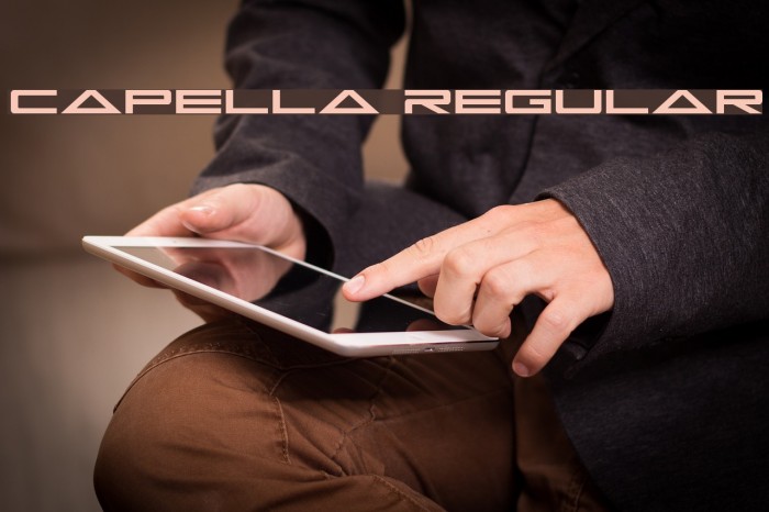 Capella Regular Font examples