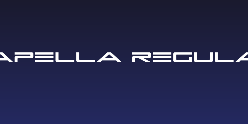 Capella Regular Social Header