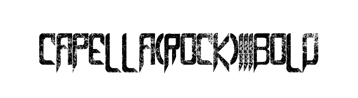 Capella (Rock) III Bold  Frei Schriftart Herunterladen