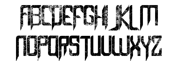 Capella (Rock) III Bold Font LOWERCASE